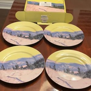 DRAKE GENERAL STORE YUKON PLATES SET of FOUR